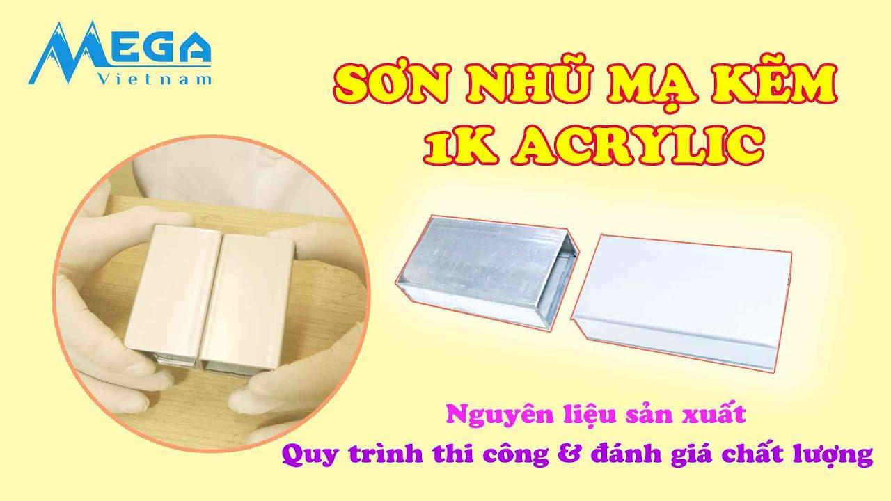 Sơn nhũ 1K Acrylic trên sắt mạ kẽm
