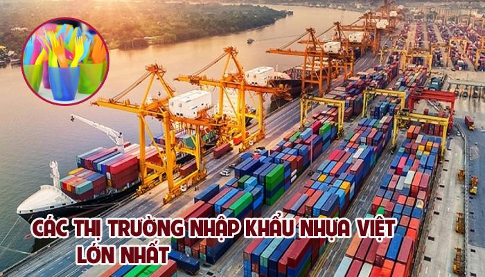 THỊ TRƯỜNG NHẬP KHẨU SẢN PHẨM NHỰA VIỆT LỚN NHẤT NỬA ĐẦU 2020.
