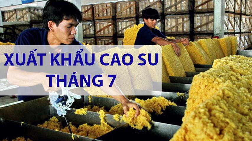 7 THÁNG 2019, XUẤT KHẨU CAO SU TĂNG - TRUNG QUỐC TIẾP TỤC LÀ THỊ TRƯỜNG CHỦ LỰC