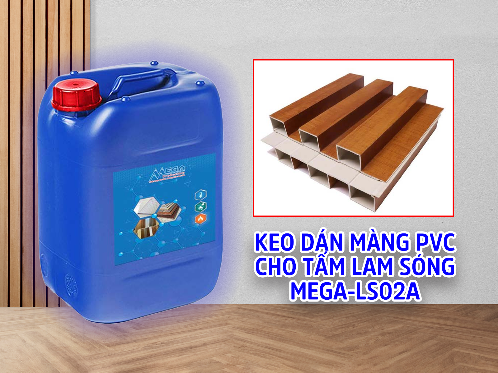 KEO DÁN TẤM LAM SÓNG MEGA-PVC-LS-02