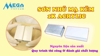 Sơn nhũ 1K Acrylic trên sắt mạ kẽm
