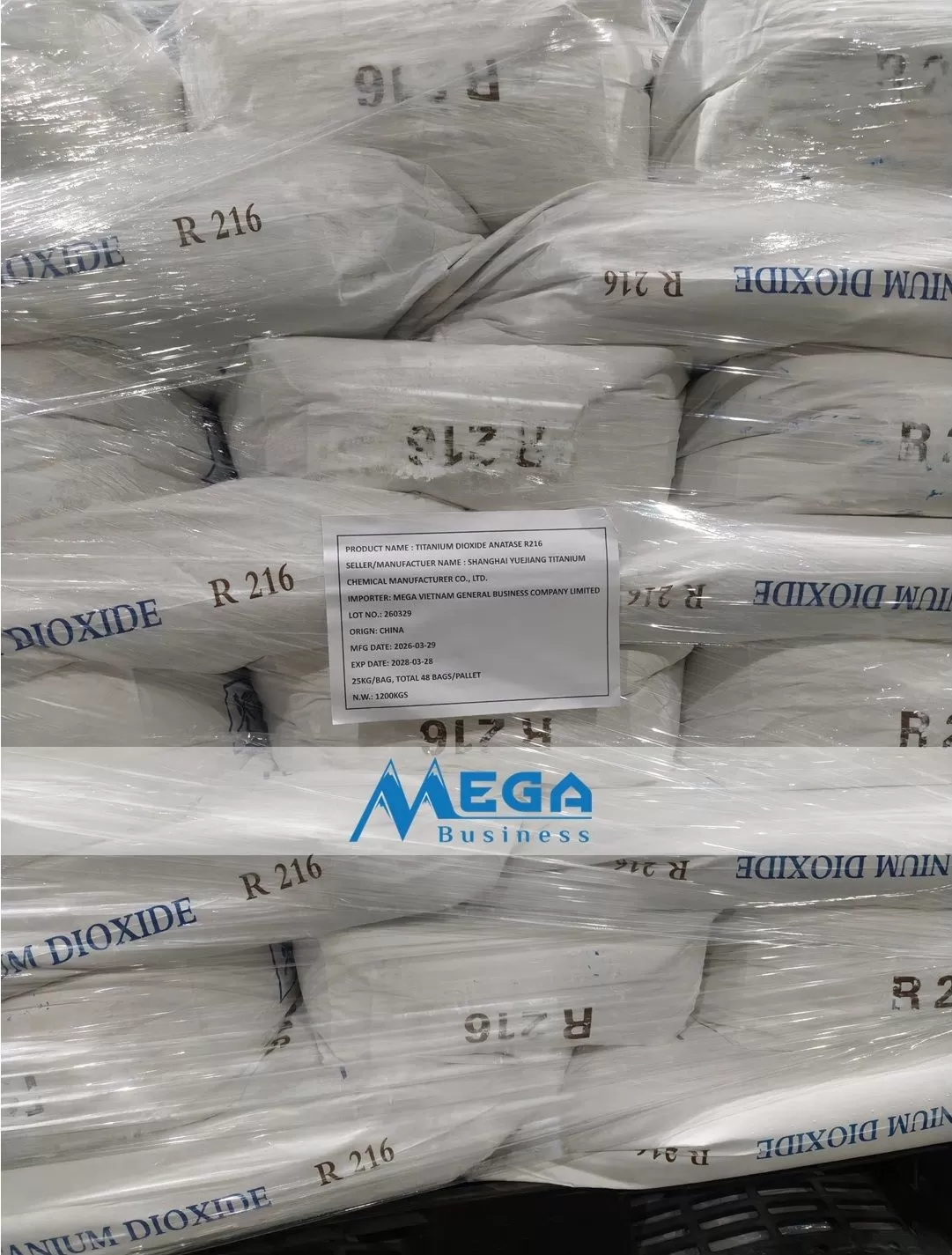 BỘT MÀU TRẮNG TITAN DIOXIDE R216