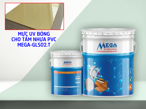 Mực UV bóng cho tấm nhựa PVC MEGA-GLS02.T