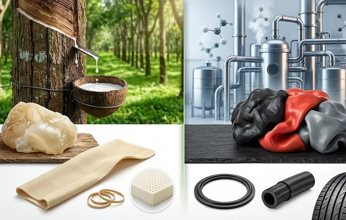 PHÂN BIỆT CAO SU TỰ NHIÊN VỚI CAO SU TỔNG HỢP – NÊN LỰA CHỌN LOẠI NÀO?